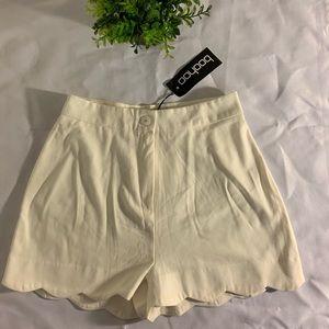 NEW Cream Scalloped Shorts